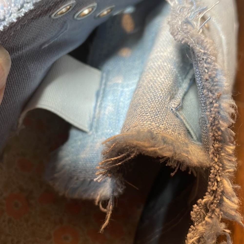 Austin Clothing Co. Raw Edge Light Blue Sneakers - Picture 9 of 10